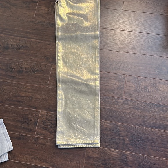 Zara | The boy boy fit gold chrome jeans - Picture 3 of 5